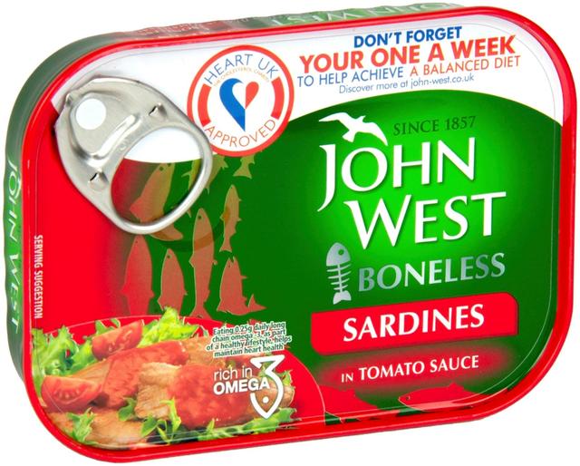 John West Ruodottomia sardiineja tomaattikastikkeessa 95g