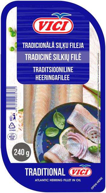 Heeringafilee traditsiooniline 240 g