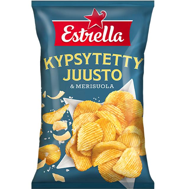 Estrella Kypsytetty juusto & merisuola sipsi 275g