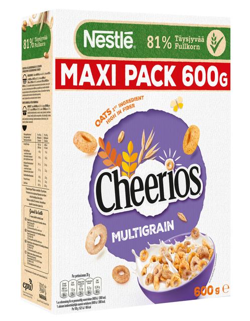 Nestlé Cheerios 600g Monivilja rapeita monivilja-täysjyvämuroja