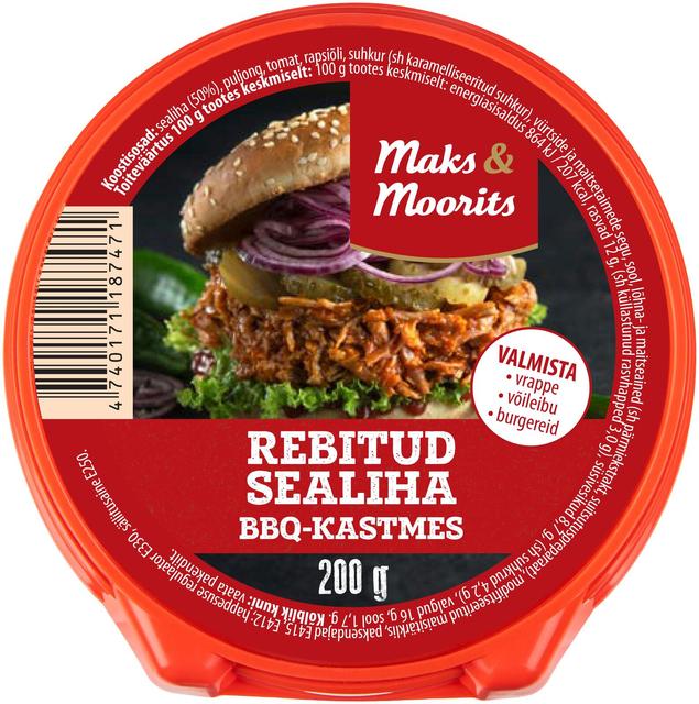 Rebitud sealiha BBQ kastmes 200 g