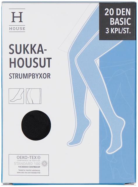 House naisten sukkahousut basic 20 den SH20X3HR 3-pack