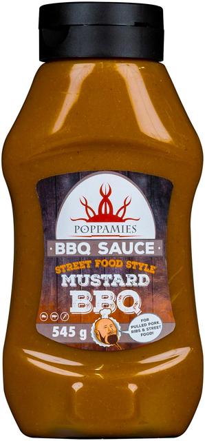 Poppamies BBQ Sauce Mustard BBQ grillikastike 545g