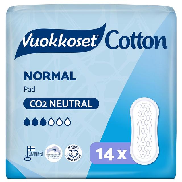 Vuokkoset Cotton Normal ohutside 14 kpl