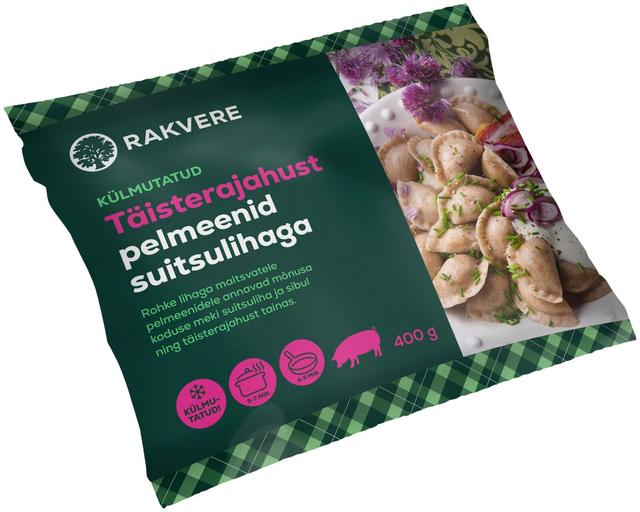 Täisterajahust pelmeenid suitsulihaga, 400 g