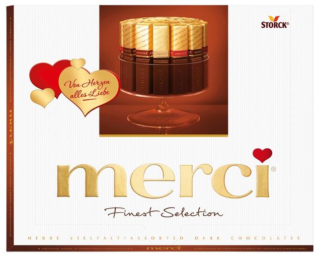 Merci tumeda shokolaadi assortii 250g