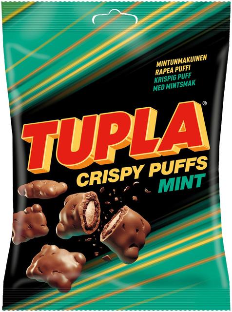 Tupla Crispy Puffs Mint makeinen 170g