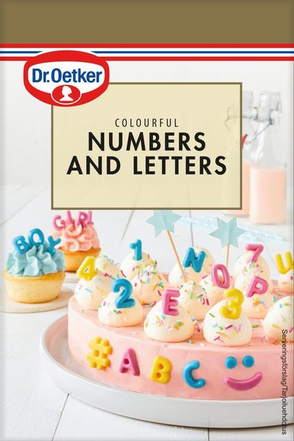 Dr. Oetker Colourful Numbers & Letters 48g
