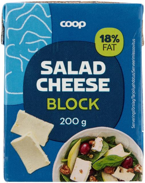 Coop salaattijuusto pala 200 g
