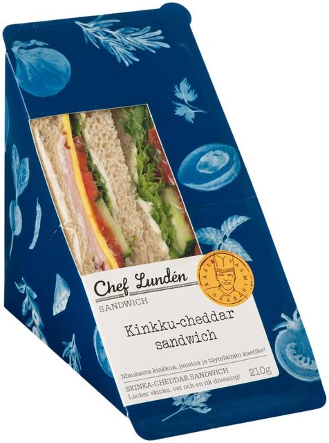Chef Lundén Kinkku-cheddar sandwich 210g