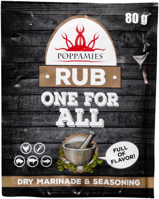 Poppamies Rub One For All mausteseos 80g