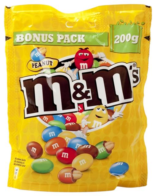 M&M´s pähklitega kommid 200 g