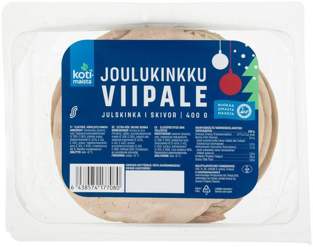 Kotimaista joulukinkkuviipale 400g