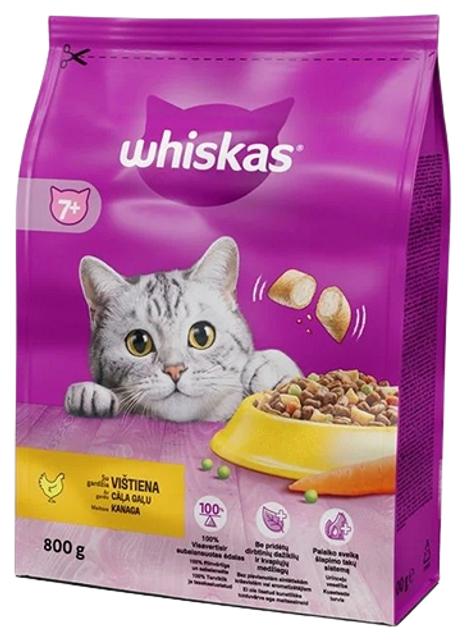 Whiskas seenior kuivtoit kana 800g