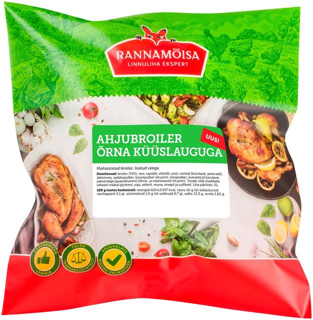 Ahjubroiler õrna küüslauguga