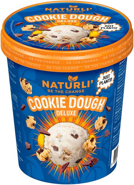 Naturli Cookie dough jäätis, laktoosivaba, 480 ml/320 g