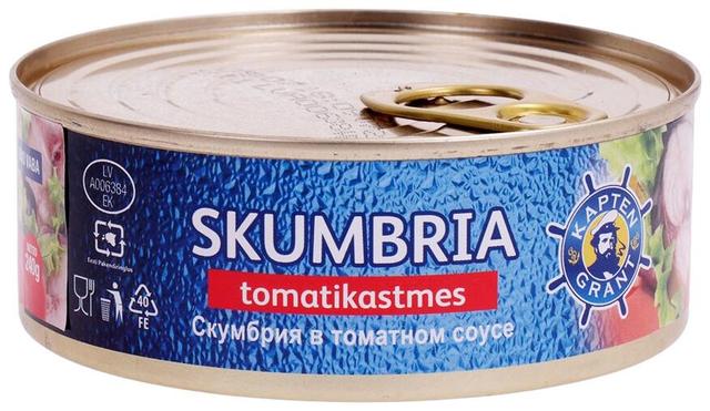 Skumbria tomatikastmes 240 g