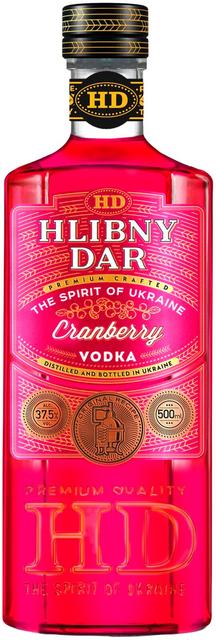 Hlibny Dar Cranberry Vodka 37,5%vol 500 ml