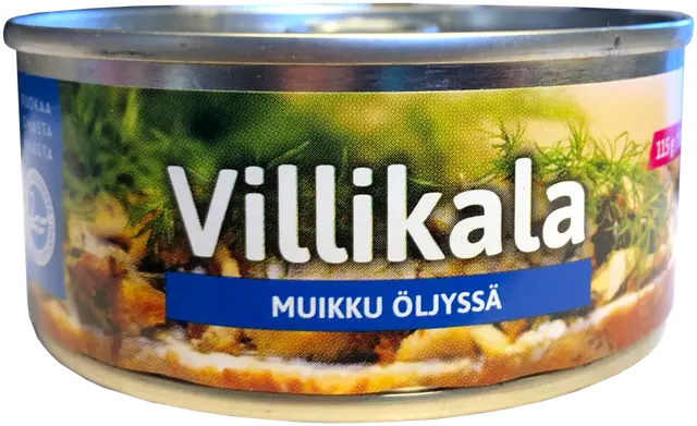 Pielisen kalajaloste Oy Villikala öljyssä 150 g/115 g