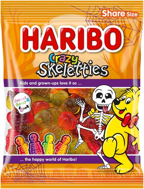 HARIBO Crazy Skeletties 160 g karkkipussi