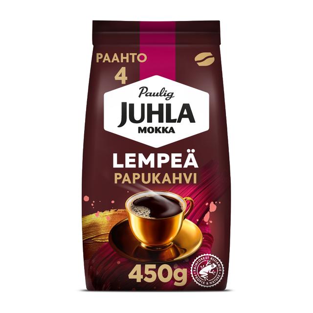 Paulig Juhla Mokka Lempeä kahvi kahvipapu 450g