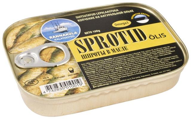 Sprotid õlis 100g