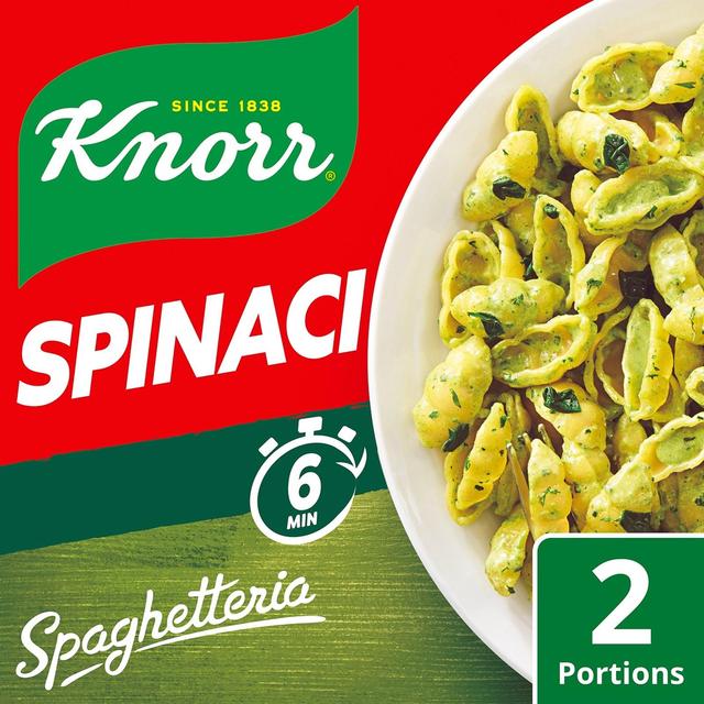 Knorr Pinaattipasta Spaghetteria pasta-ateria Juustoa ja pinaattia 160 g