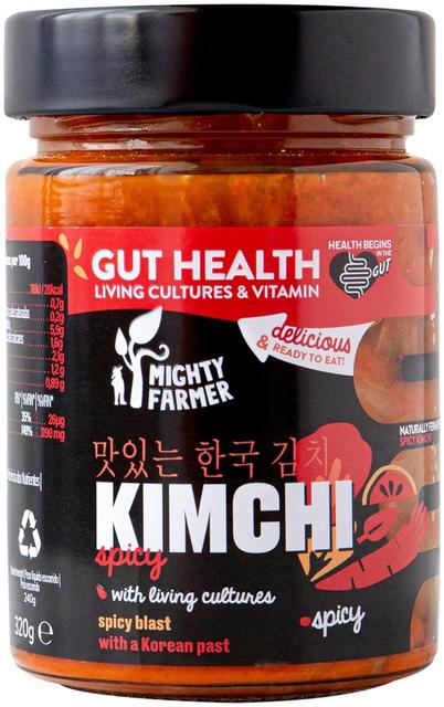 Mighty Farmer Tulinen Kimchi - fermentoitu kiinankaali 320g
