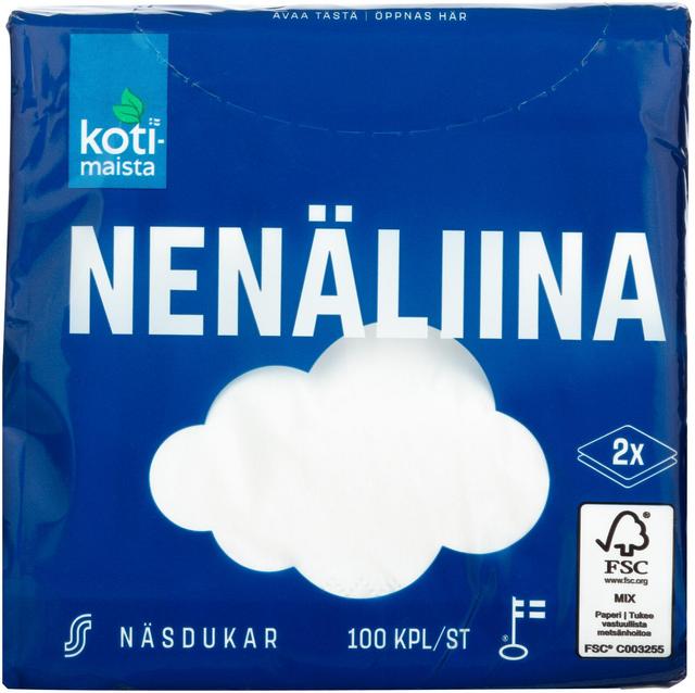 Kotimaista nenäliina 100 kpl