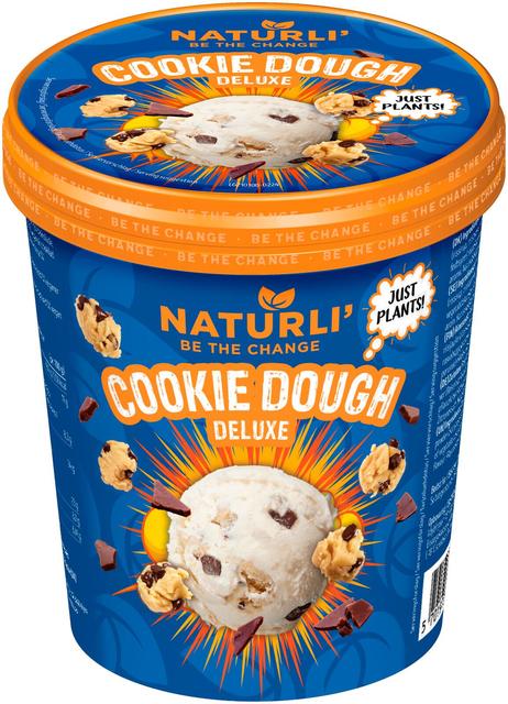 Naturli Cookie dough jäätis 480ml/320g laktoosivaba