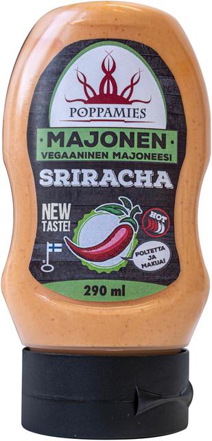 Poppamies Majonen Sriracha vegaaninen majoneesi 290ml