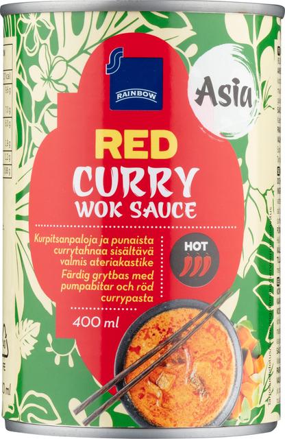 Rainbow punaista currytahnaa sisältävä kookosmaito 400 ml