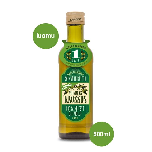 Memmas Knossos Luomu Extra Neitsytoliiviöljy 500 ml