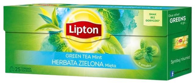 Roheline tee Lipton 25x1.32g Piparmündi