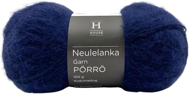 House lanka mohair-villa-akryyli Pörrö 100 g Navy Blue 11458