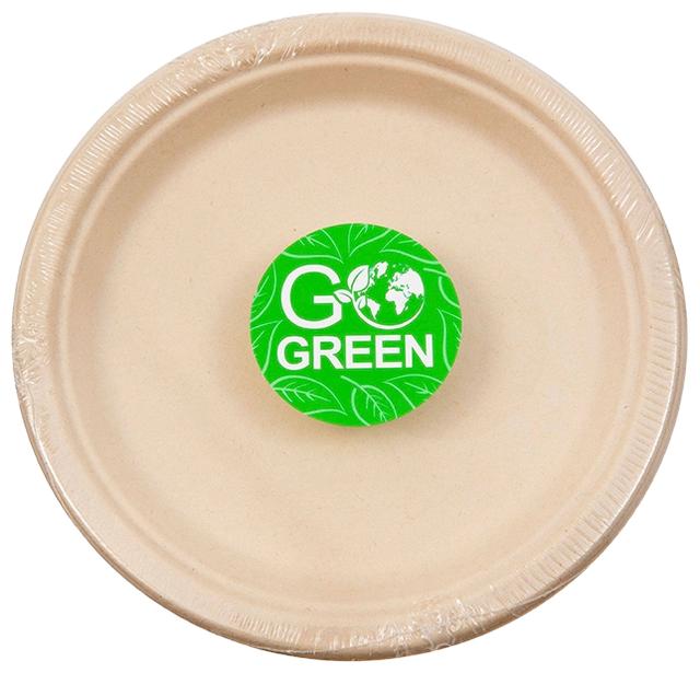 Go Green suhkruroost taldrikud 23cm, 10tk