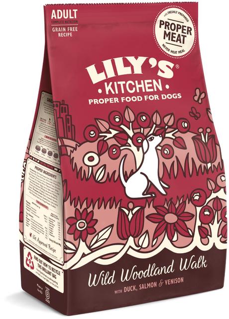 Lily's Kitchen 2,5kg Wild Woodland Walk sis. ankkaa, lohta ja peuraa koiranruoka