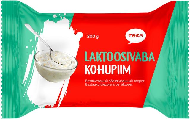 Tere Laktoosivaba rasvata kohupiim  200g