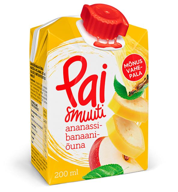 Pai ananassi-banaani-õuna smuuti 200ml