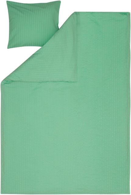 Xtra pussilakanasetti Seersucker 150x210 cm, vihreä