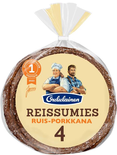 Oululainen Reissumies Mestarileipuri Ruis-porkkana 4kpl 235g, ruisleipä