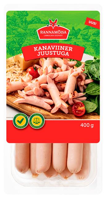 Kanaviiner juustuga 400g