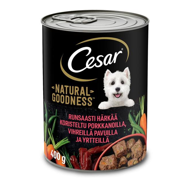 Cesar 400g Natural Goodness Härkää ja Porkkanoita tölkki