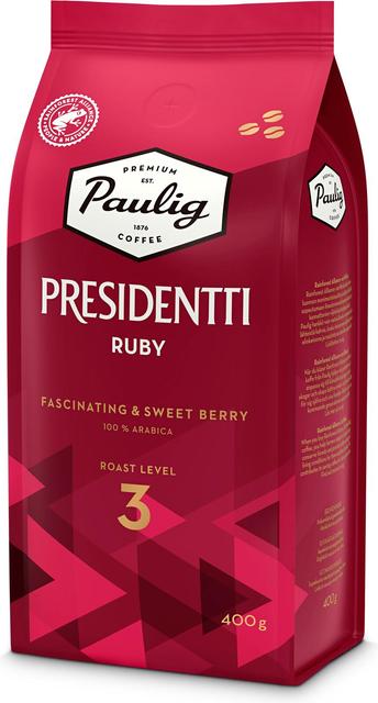Paulig Presidentti Ruby kahvi kahvipapu 400g