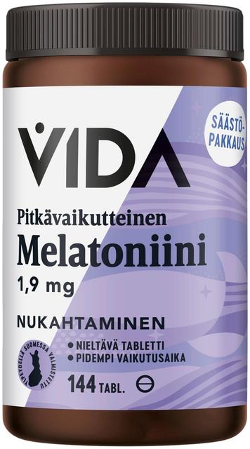 Vida Melatoniinivalmiste melatoniini 1,9 mg pitkävaikutteinen 144 tablettia / 27 g