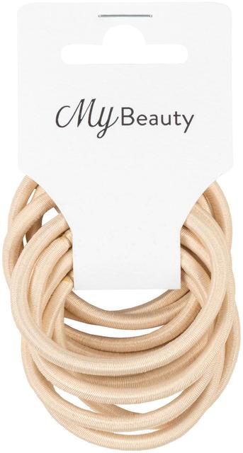 MY BEAUTY hiuslenkki beige pyöreä 10kpl