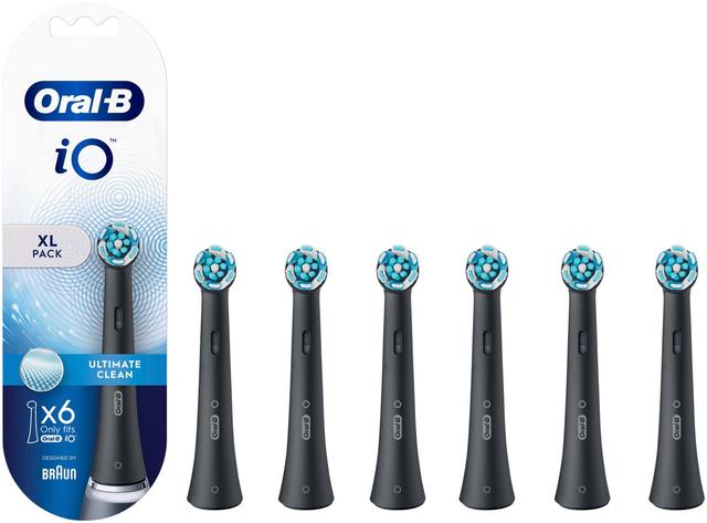 Oral-B Vaihtoharjat iO Ultimate Clean Black 6 kpl