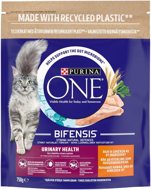 Purina One 750g Urinary Health, Kanaa ja vehnää kissanruoka