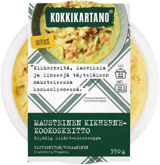 Kokkikartano Mausteinen Kikherne-kookoskeitto 350g