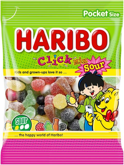 HARIBO Click Mix Sour 75 g karkkipussi